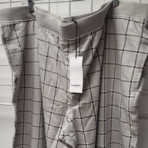 Nwt, Men's Goodfellow & Co Light Gray Checkered Lounge Pants